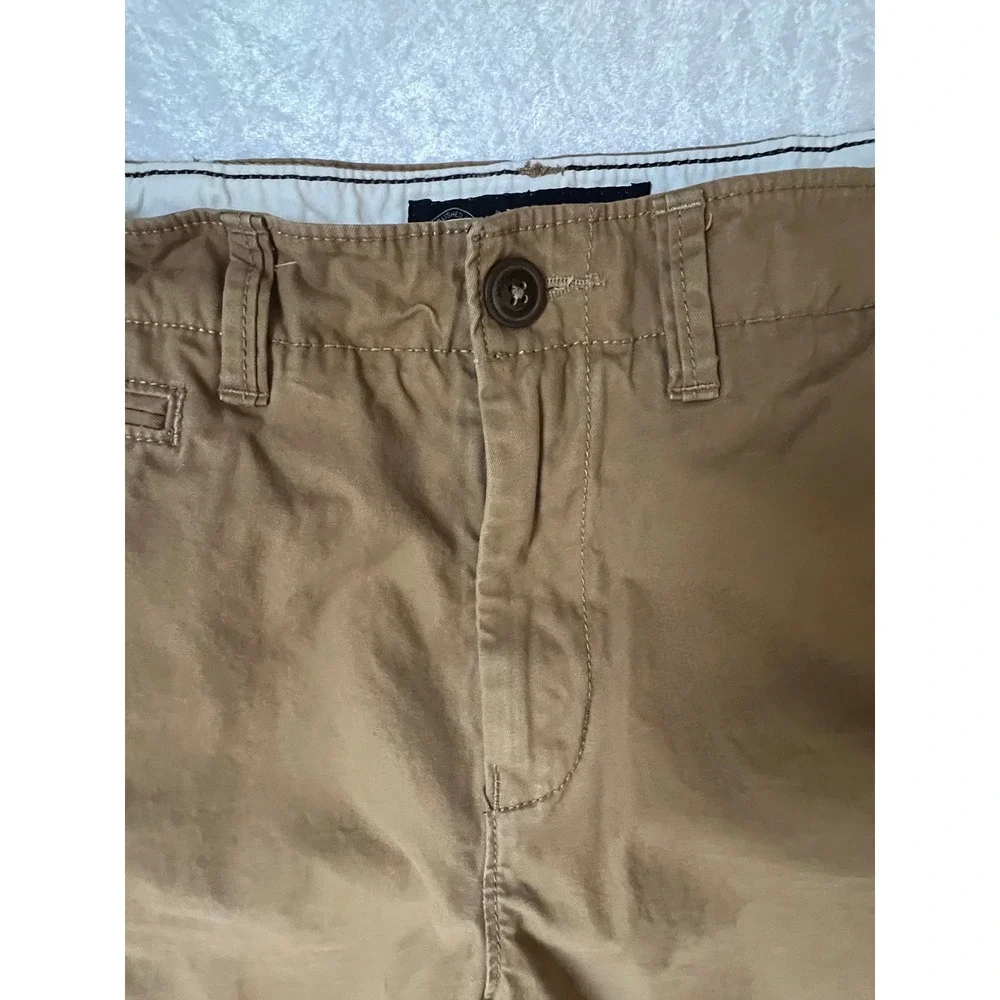 American Eagle Original Straight Cotton Chino Pants Men's size 32 x 34 Brown - Picture 5 of 12